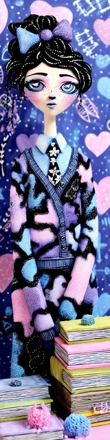 Free teacher bookmark featuring a teacher sitting with books